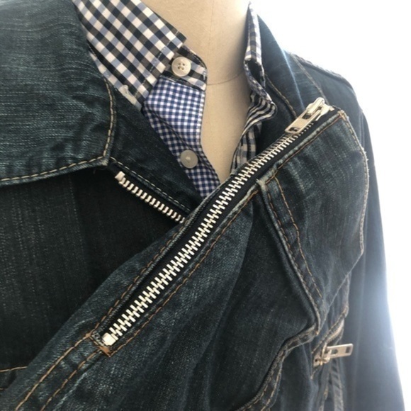 Levi’s Mens Red Engineered Zipper Denim Ja… - Picture 4 of 15